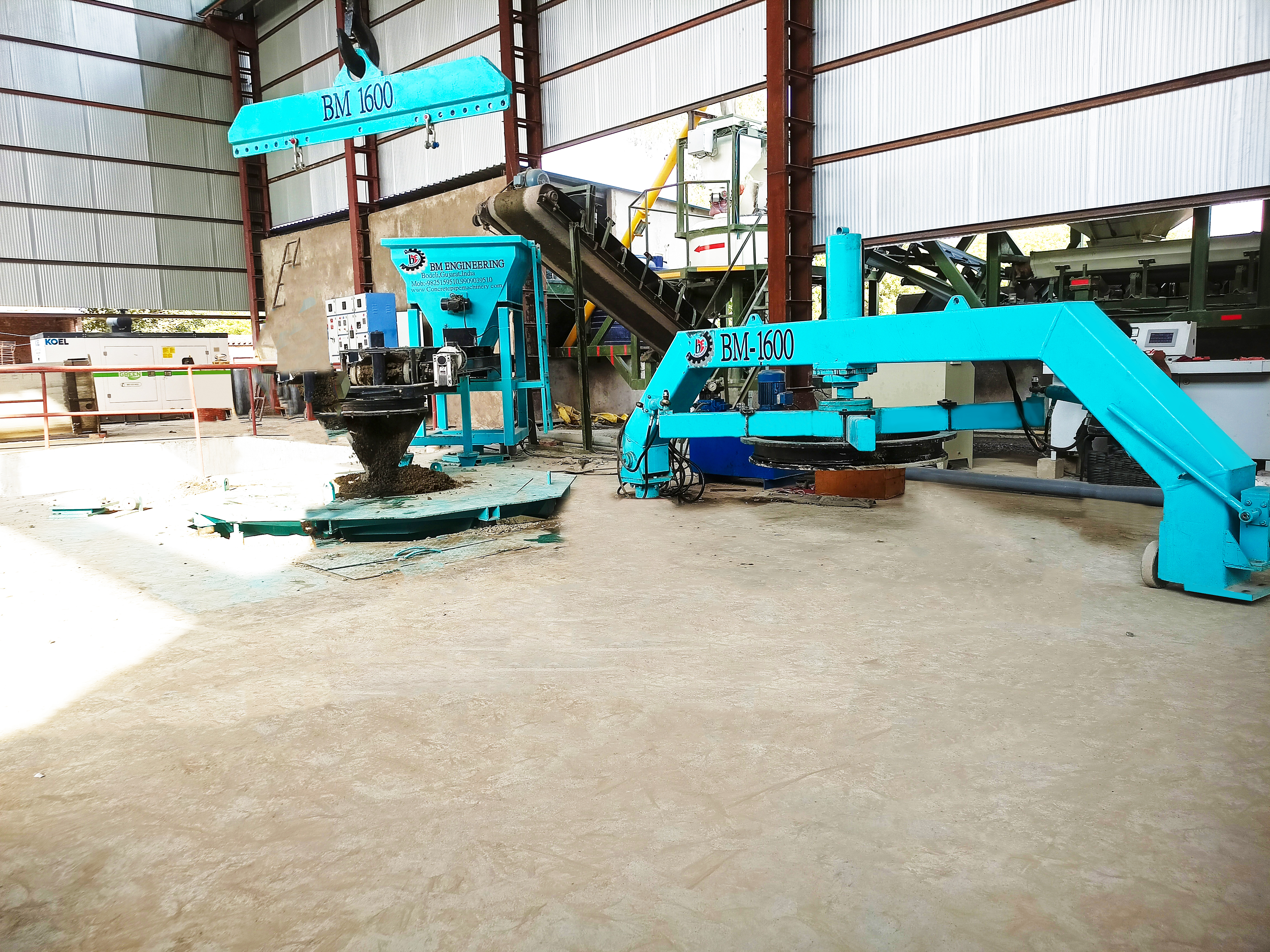 BM 1600 Vertical Concrete Pipe Making Machine
